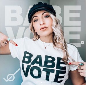 Image post by @babevote on Instagram