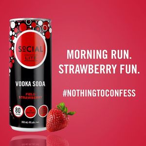 Image post by @sociallitevodka on Instagram