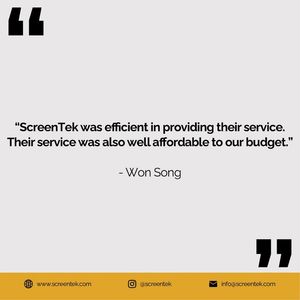 Image post by @screentekinc on Facebook