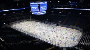 Image post by @BlueJacketsNHL on Twitter/X