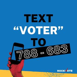 Image post by @rockthevote on Instagram