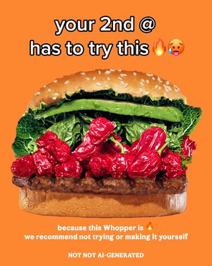 Image post by @burgerking on TikTok