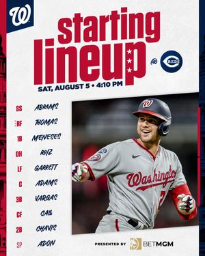 Image post by @Nationals on Twitter/X