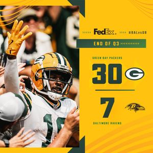Image post by @packers on Twitter/X