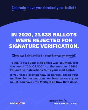 Image post by @rockthevote on Instagram