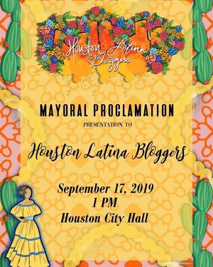 Image post by @houstonlatinabloggers on Facebook