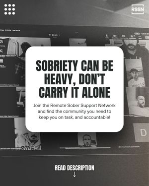 Image post by @remote_sober_support on Instagram
