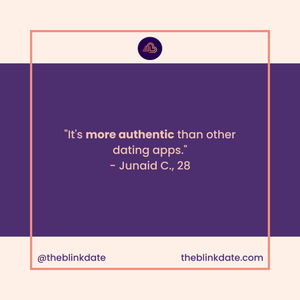 Image post by @theblinkdate on Instagram