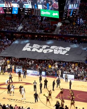Image post by @CavsEntertainmentTeams on Facebook