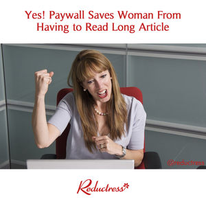 Image post by @reductress on Instagram