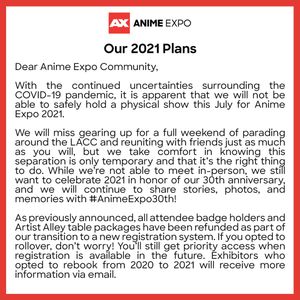 Image post by @animeexpo on Instagram