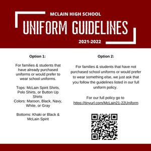 Image post by @mclainhighschool on Instagram