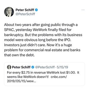 Image post by @peterschiff on Instagram