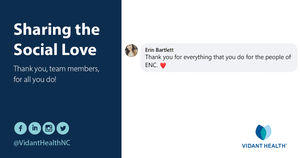 Image post by @ECUHealthMedicalCenter on Facebook