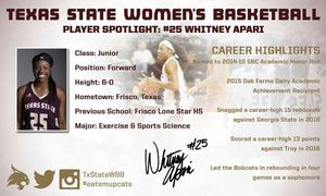 Image post by @txstatewbb on Instagram