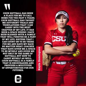 Image post by @csunsoftball on Instagram