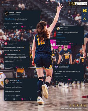 Image post by @umichwbball on Instagram
