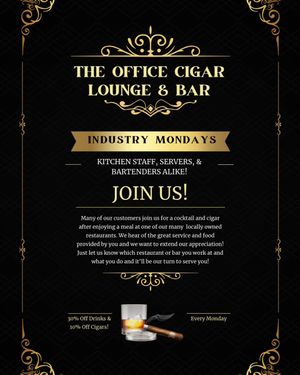 Image post by @theofficecigarlounge1 on Instagram