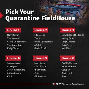 Image post by @rocketmortgagefieldhouse on Instagram