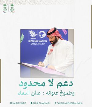 Image post by @saudiolympic on Twitter/X
