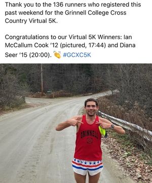 Image post by @grinnellcollegexctf on Instagram