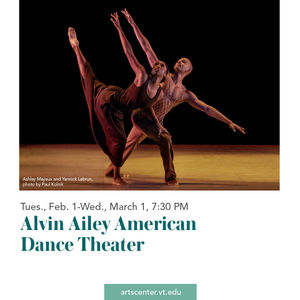 Image post by @artscenteratvt on Instagram