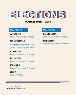 Image post by @rockthevote on Instagram