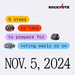 Image post by @rockthevote on Instagram