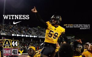 Image post by @appstate_fb on Instagram