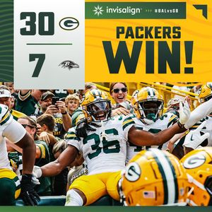 Image post by @packers on Twitter/X