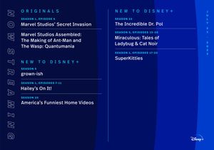 Image post by @DisneyPlus on Twitter/X