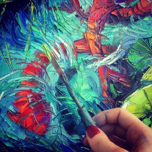 Image post by @monaedulescoart on Instagram
