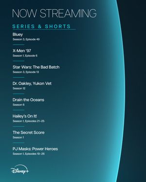 Image post by @DisneyPlus on Twitter/X