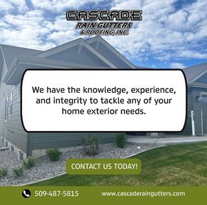 Image post by @CascadeRainGuttersInc on Facebook