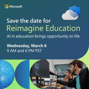 Image post by @MicrosoftEDU on Twitter/X