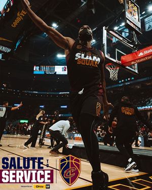 Image post by @CavsEntertainmentTeams on Facebook