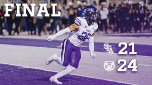 Image post by @SFA_Football on Twitter/X