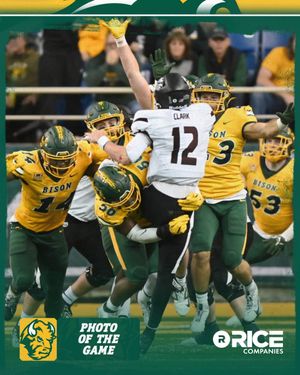 Image post by @ndsufootball on Instagram