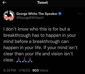 Image post by @iamgeorgewhitethespeaker on Instagram