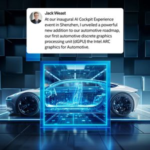 Image post by @intel on Twitter/X