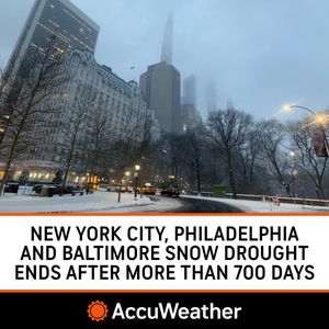 Image post by @accuweather on Twitter/X