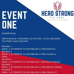 Image post by @herostrongfitfest on Facebook
