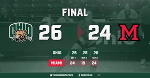 Image post by @OhioBobcatsVB on Twitter/X