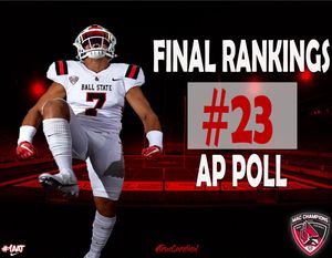 Image post by @BallStateFB on Twitter/X