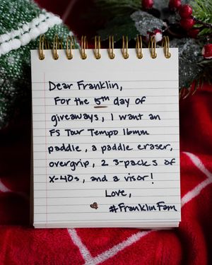 Image post by @franklinpickleball on Instagram