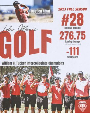 Image post by @UNMLoboMGolf on Twitter/X