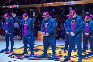 Image post by @CavsEntertainmentTeams on Facebook