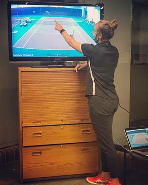 Image post by @davidsonwtennis on Instagram