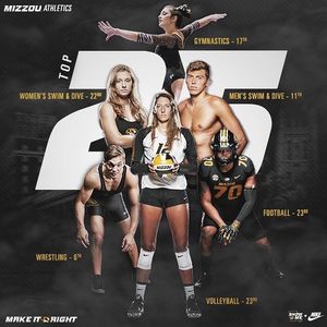 Image post by @mizzouathletics on Instagram