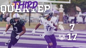 Image post by @SFA_Football on Twitter/X
